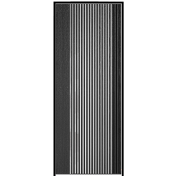 Melbourne Ash Grey Prehung Door with Clear Glass