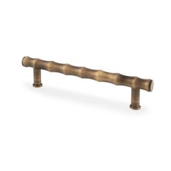 Crispin Bamboo T-bar Cupboard Pull Handle (Antique Brass)