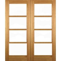 Bespoke (made to measure) Solid Oak Pattern 70 French Doors