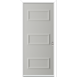 Contemporary 3 Panel Timber-Like Prehung Composite Door (pre-finished)
