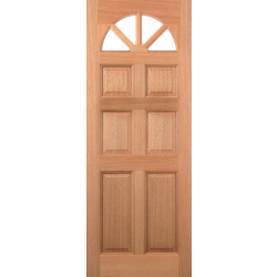 Carolina 6 Panel External Hardwood Door (unglazed)