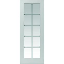 Decca Moulded Panel Glazed White Primed Internal Door