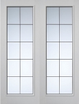 Decima Internal White French Doors (textured)