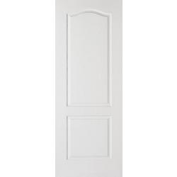 Classical 2 Panel White (primed) Internal Door - Grained