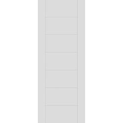 7 Panel Contemporay White Primed Internal Door