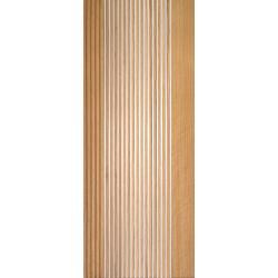 Brisbane Blonde Oak Internal Door with Clear Glass (pre-finished)