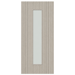 Capri Light Grey Laminate Door with Clear Glass (pre-finished)