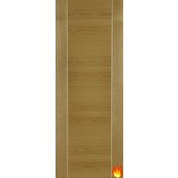 Mirage Flush Internal Oak Fire Door with Ash Inlay (pre-finished)