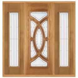 Majestic Oak Front Door with Sidelight/s