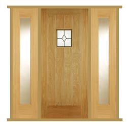 Thames External Oak Door with Sidelight/s