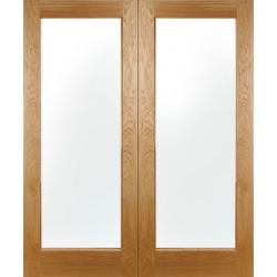 Pattern 20 External Oak French Doors