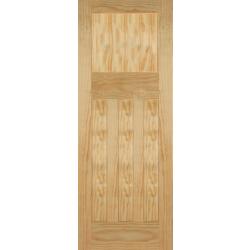 1930's 4 Panel Clear Pine Internal Door