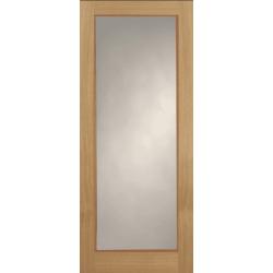 Wiltshire Internal Oak Door with Clear Glass (pre-finished)
