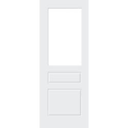 Laminate 2 Panel/1 Light White Internal Door (pre-finished)