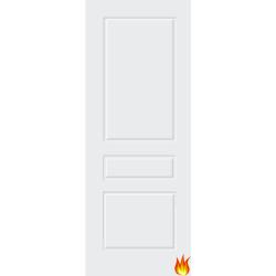Laminate 3 Panel White Internal Fire Door (pre-finished)