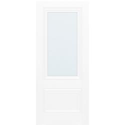 Lyon Laminate 1 Panel/1-Light White Internal Door (pre-finished)