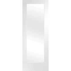 Shaker Laminate 1 Light White Internal Door (pre-finished)