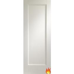 Shaker Laminate 1 Panel White Fire Door (pre-finished)