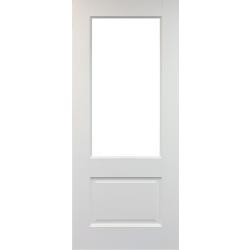 Vermont White Primed Door with Clear Glass