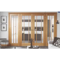 Oak Worcester Easi-Frame Room Divider (double doors)