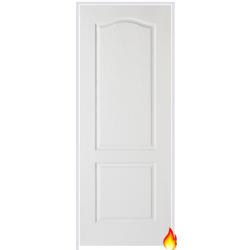 Textured Classical 2P (solid core) Primed White Prehung Fire Door (FD30)
