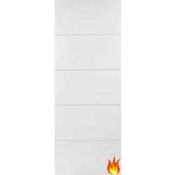 Horizontal Internal White Primed Fire Door
