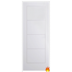 Ladder Smooth (solid core) Primed White Prehung Fire Door (FD30)