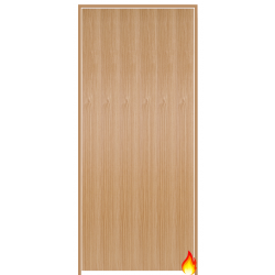 Pre-finished Flush Oak Prehung Fire Door (FD30)