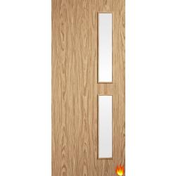 16G Flush Oak Veneered Internal Fire Door FD30 (pre-finished)