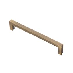 Block Kitchen & Cupboard Pull Handle - Antique Brass