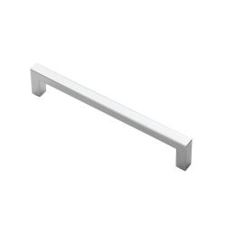 Block Kitchen & Cupboard Pull Handle - Polished Chrome