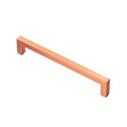 Block Kitchen & Cupboard Pull Handle - Satin Copper