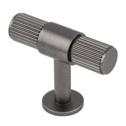 Lines T-Bar Wardrobe/Cupboard Knob - Anthracite
