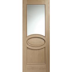 Calabria Glazed Internal Oak Door (un-prefinished)