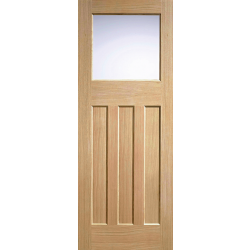 DX Obscure Glazed Internal Oak Door (Shaker style)
