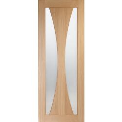 Verona Internal Oak Door with Obscure Glass (un-finished)