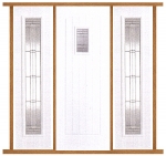 GRP Cottage White Front Door with Sidelights