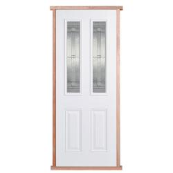 Composite Malton White Pre-hung External Door Set