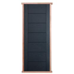 Composite Grey Modica Pre-hung External Door Set