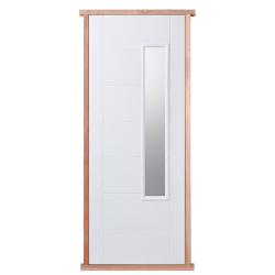 Composite White Newbury Pre-hung External Door Set