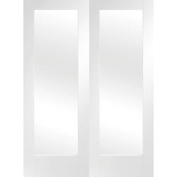 Pattern 20 White Primed Internal French Doors