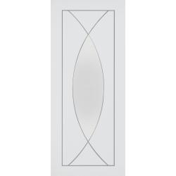 Pesaro White Primed with Clear Glass