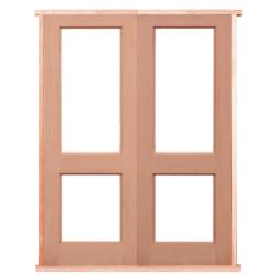 2XGG Prehung Solid Hardwood Bespoke French Doors
