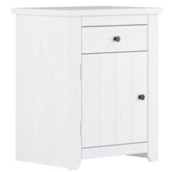 Havana White Bedside Cabinet