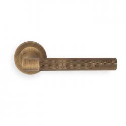 Hey Rete Lever on Threaded Round Rose (Antique Brass)