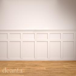 Immerse Acoustic Wall Panelling Pack - Hampton (white primed)