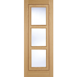 Inlay with Clear Glass Internal Oak Door (pre-finished)