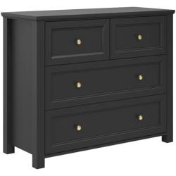 Ives Black Chest of Drawers
