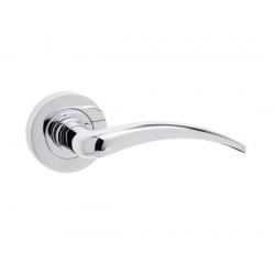 Gull Lever Door Handle Set - Polished Chrome