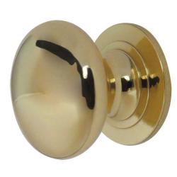 Traditional Cupboard Knob - Polished Brass
